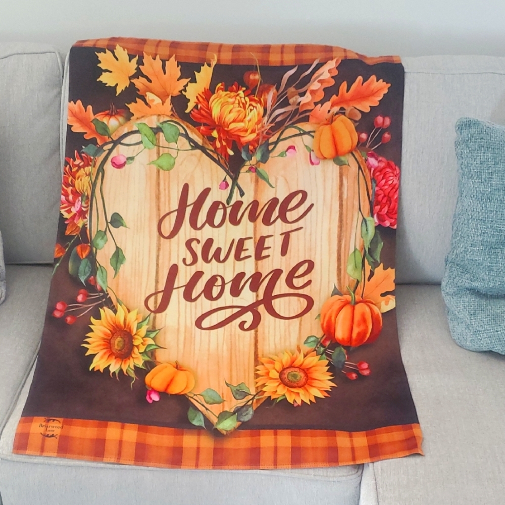 Home Sweet Home Fall Flag NWOT